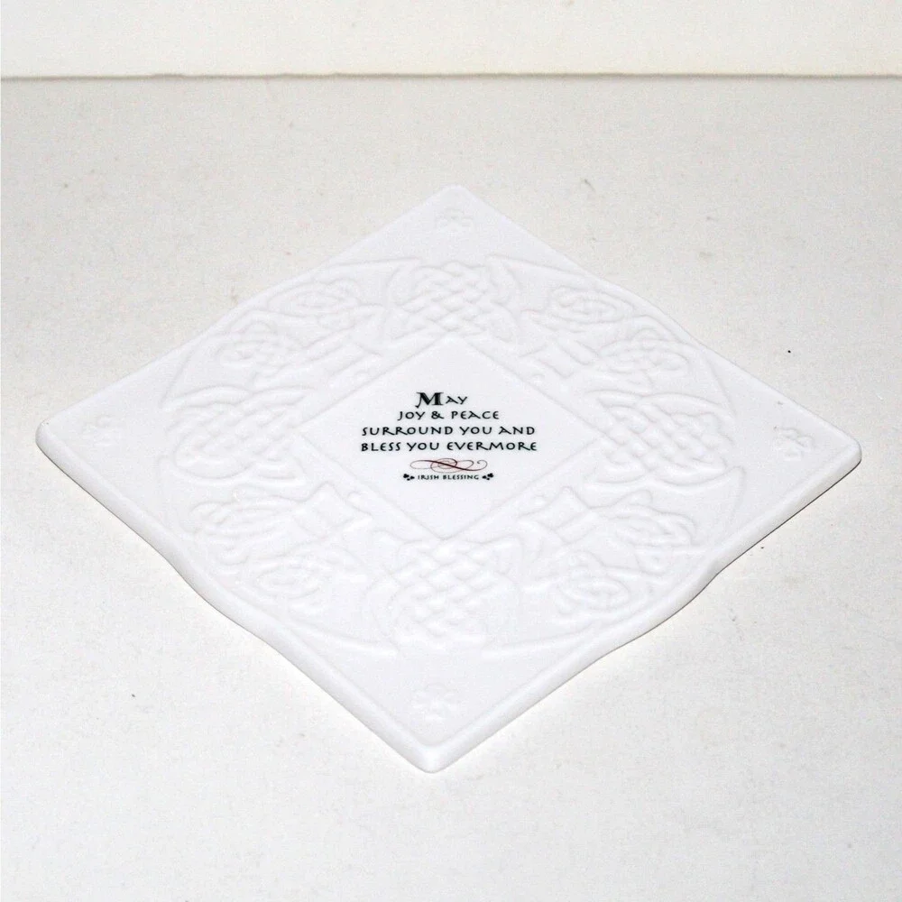 Vintahge Russ Berrie Irish Blessing Tile wall decor 6.5